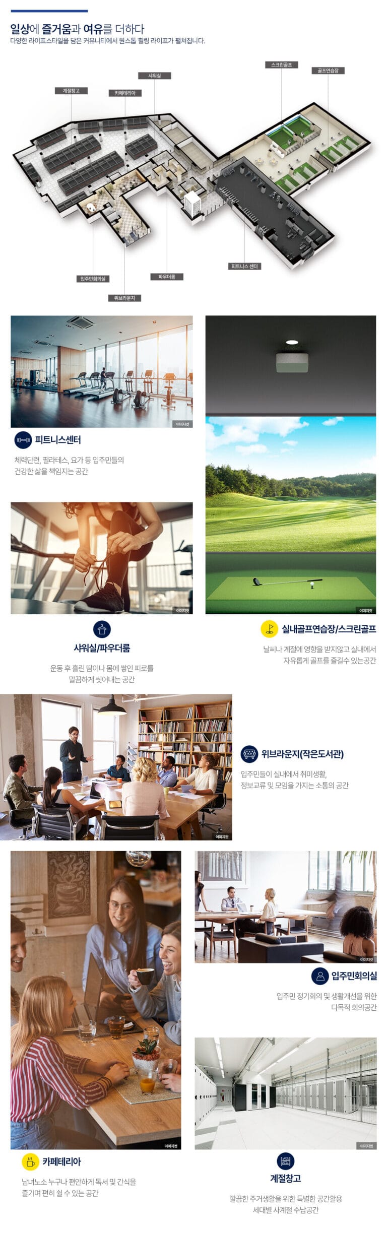 두산위브 트레지움 월산 커뮤니티 시설