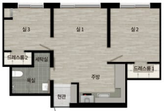 상봉역 유보라 퍼스트리브 평면도